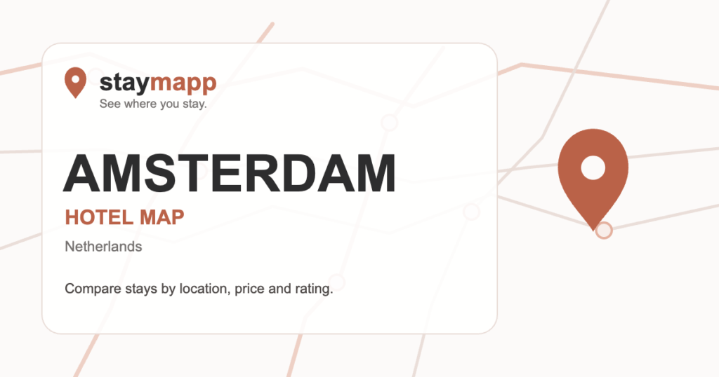Amsterdam hotel map by StayMapp
