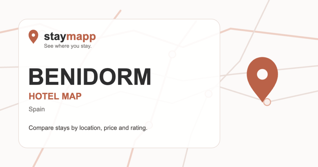 Benidorm hotel map by StayMapp