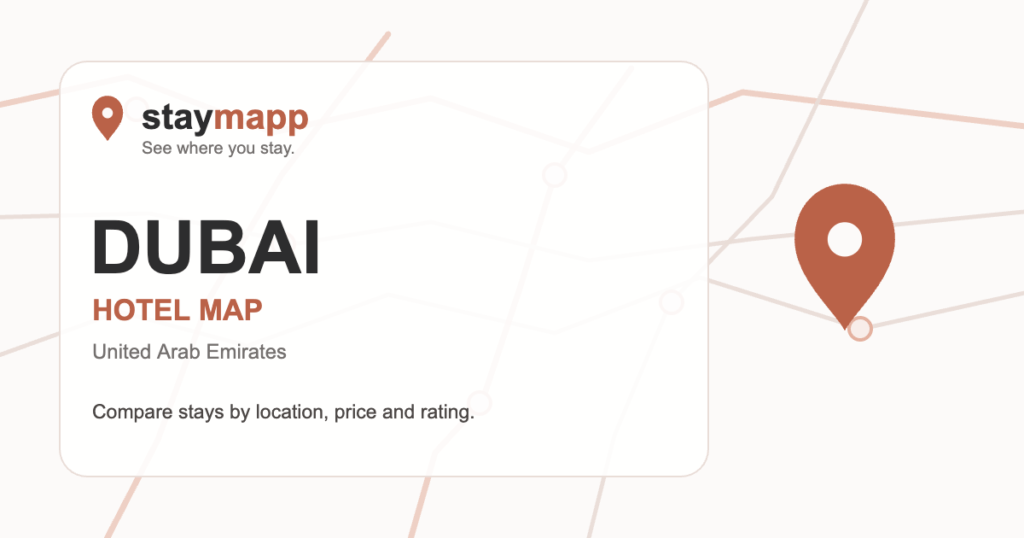 Dubai hotel map by StayMapp