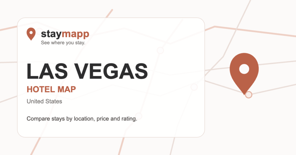 Las Vegas hotel map by StayMapp