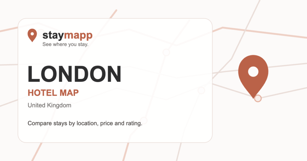 London hotel map by StayMapp