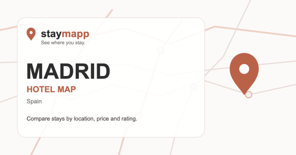 Madrid hotel map by StayMapp