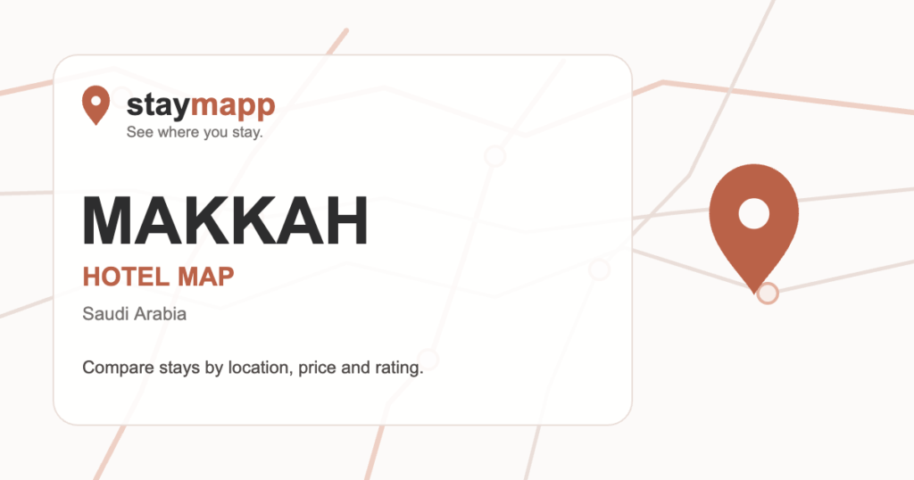 Makkah hotel map by StayMapp