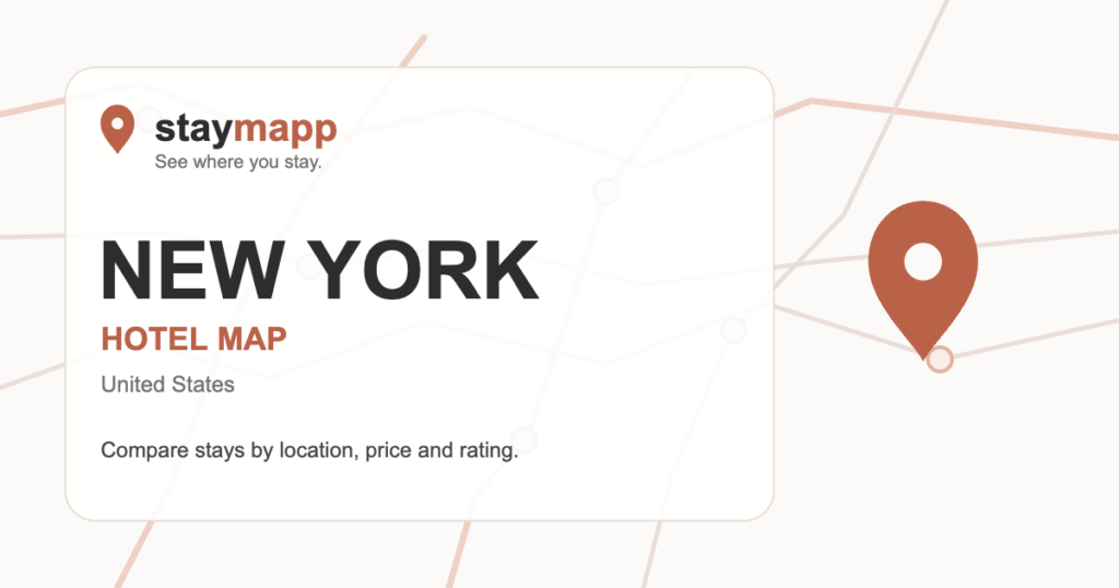 New York hotel map by StayMapp
