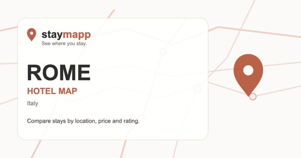 Rome hotel map by StayMapp
